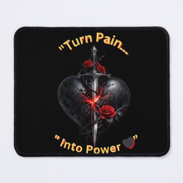 Item preview, Turn Pain Into Power Gothic Heart Sword Sticker designed and sold by CutePearlStudio.