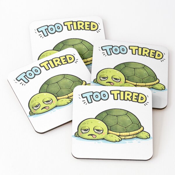 Item preview, Too Tired Sleepy Turtle designed and sold by RogiesDlunar.