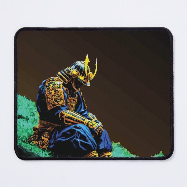 Item preview, Golden Samurai Resting After Victory Art designed and sold by RamyGallery.