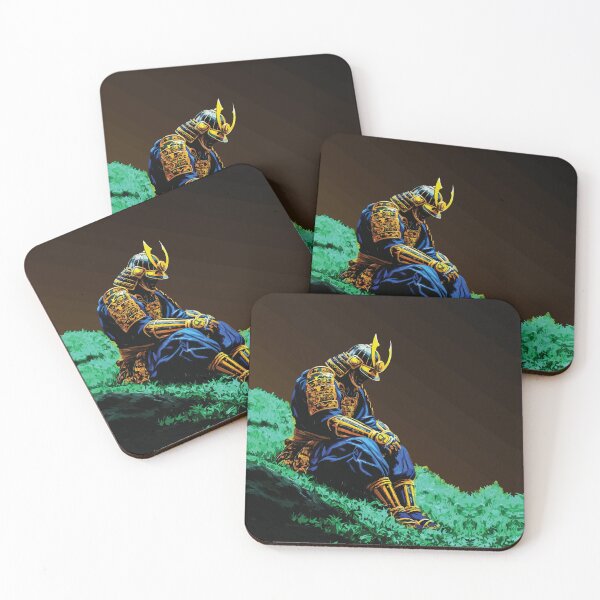 Item preview, Golden Samurai Resting After Victory Art designed and sold by RamyGallery.