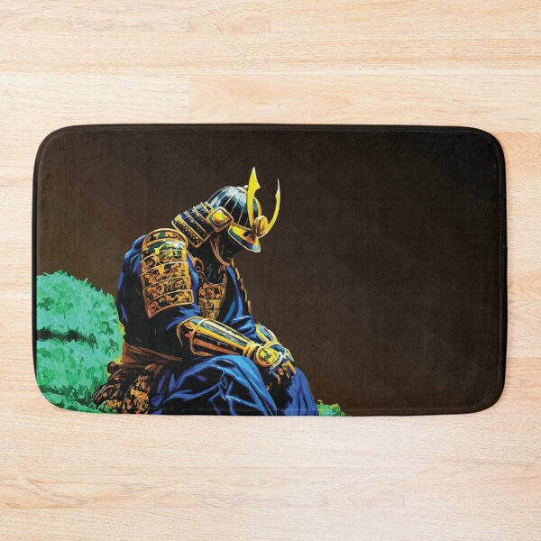 Item preview, Golden Samurai Resting After Victory Art designed and sold by RamyGallery.