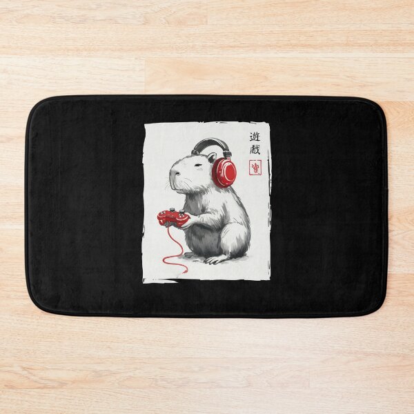 Item preview, Vintage Capybara playing video games Retro Japanese designed and sold by suhairee-studio.