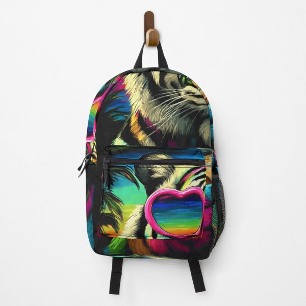 Item preview, Tropical Tiger with Sunglasses and Iced Coffee Beach Summer designed and sold by Littermin.