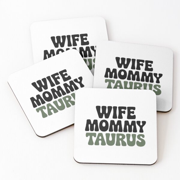 Item preview, Retro Wife Mommy Taurus Zodiac Typography Design designed and sold by Cool-cat-art.