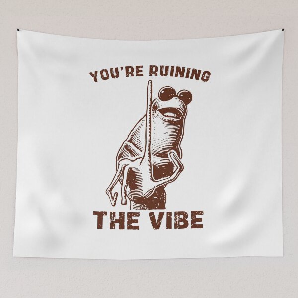 Item preview, You're Ruining The Vibe Funny Marcus The Worm designed and sold by nosu-art-pod.