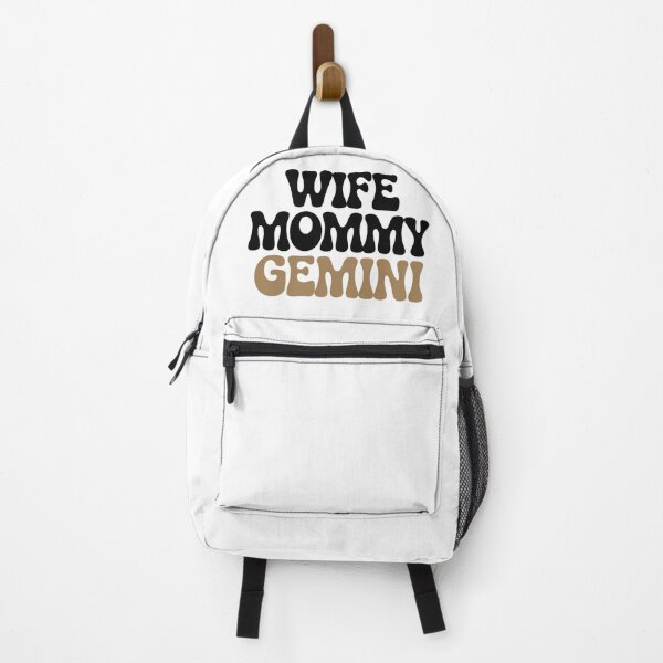 Item preview, Retro Wife Mommy Gemini Zodiac Typography Design designed and sold by Cool-cat-art.