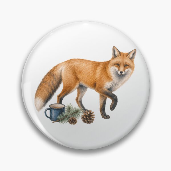 Item preview, Watercolor Fox Woodland Trail Art designed and sold by Wild Whimsy Studio.