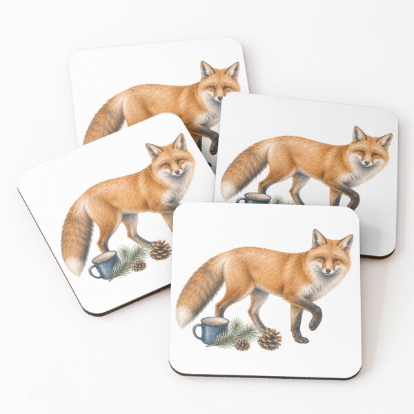 Item preview, Watercolor Fox Woodland Trail Art designed and sold by Wild Whimsy Studio.