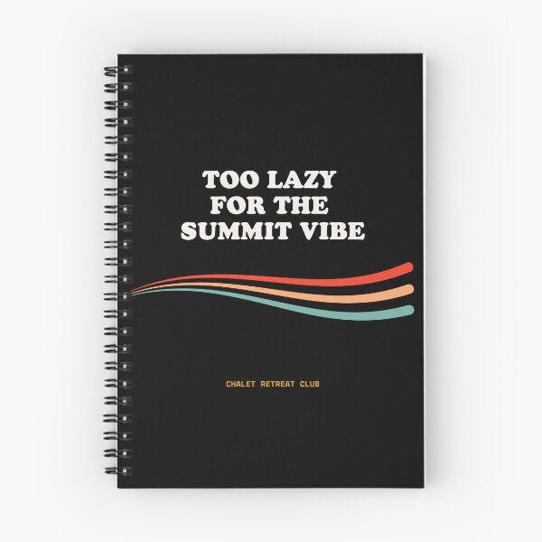 Item preview, Too Lazy For The Summit Vibe Ironic Alpine Defiance Retro designed and sold by SlothcoreVibes.