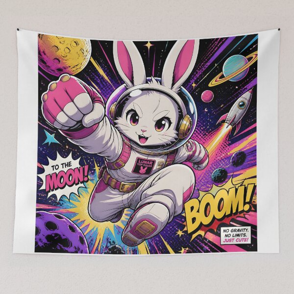 Item preview, Space Bunny Adventure designed and sold by Shelley Loewnau-Jones Studio.