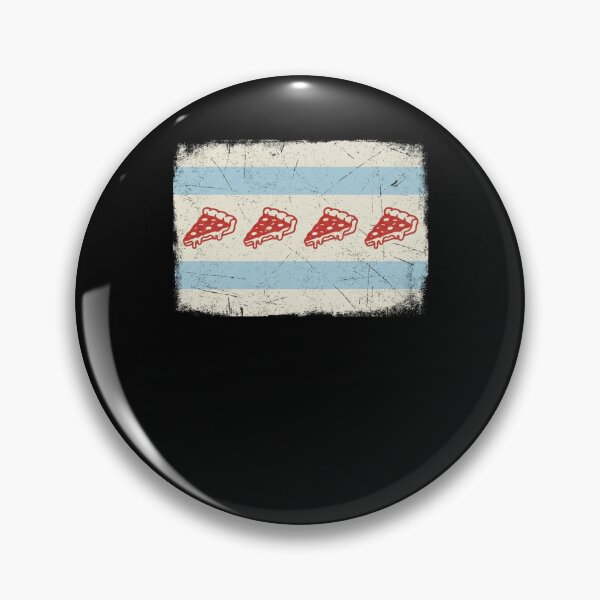 Item preview, Chicago Pizza Slices Distressed Flag Design designed and sold by snowry.
