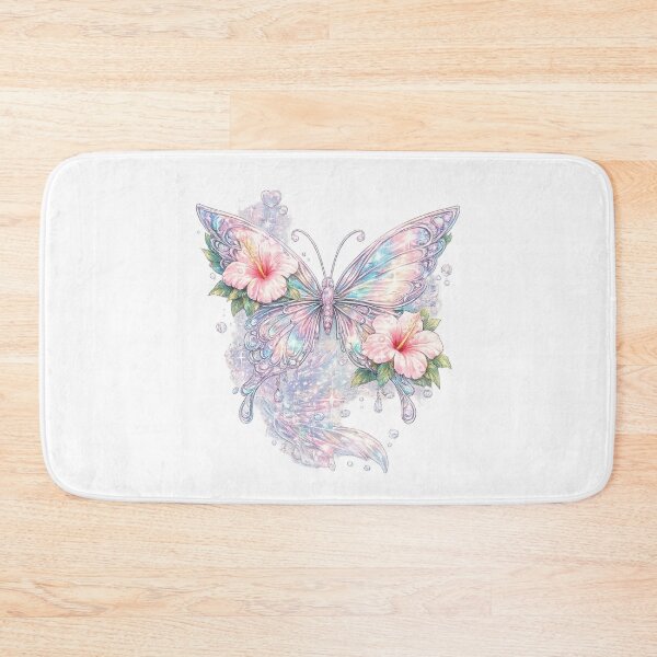 Item preview, Iridescent Crystal Butterfly Hibiscus Y2K Tropical Aesthetic designed and sold by y2ktropical.