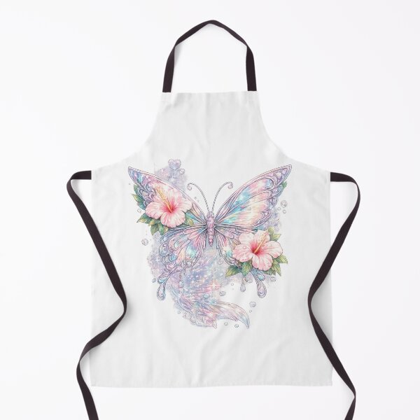 Item preview, Iridescent Crystal Butterfly Hibiscus Y2K Tropical Aesthetic designed and sold by y2ktropical.