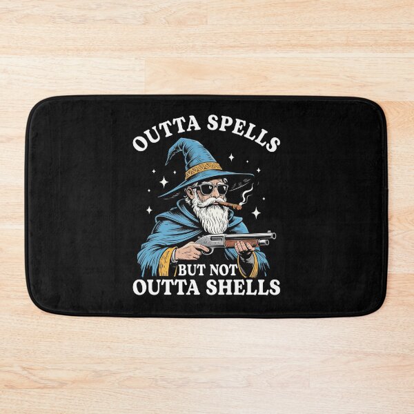 Item preview, Outta Spells But Not Outta Shells Funny Wizard Meme designed and sold by nosu-art-pod.