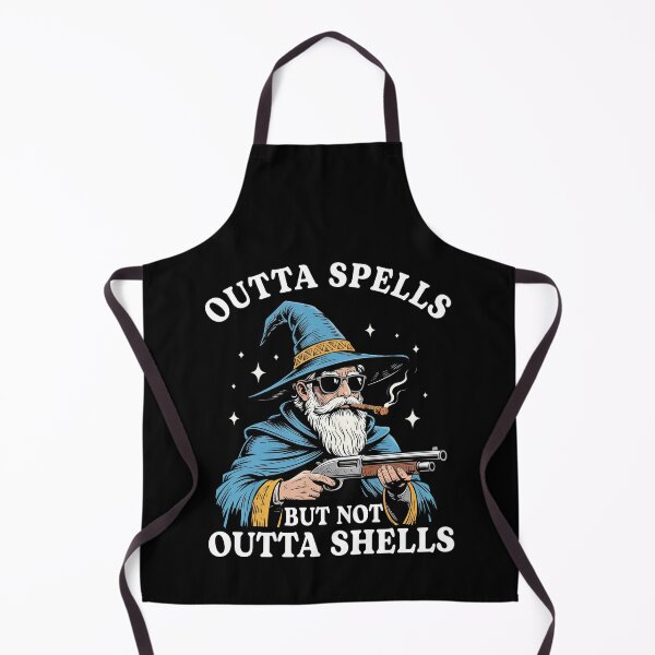 Item preview, Outta Spells But Not Outta Shells Funny Wizard Meme designed and sold by nosu-art-pod.