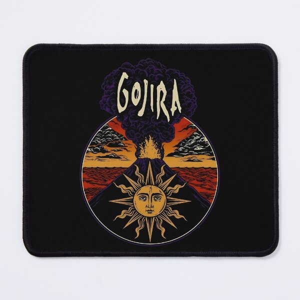 Item preview, Gojira Volcano Sun Retro Metal Art designed and sold by Sunnay1989.