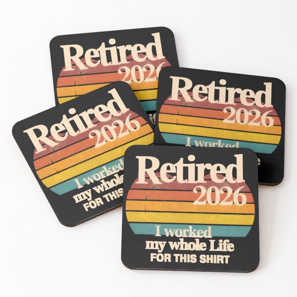 Item preview, Retired 2026 I Worked My Whole Life for This Shirt, Funny Retirement Gift, Vintage Sunset Retiree  designed and sold by Zizo-DR44.