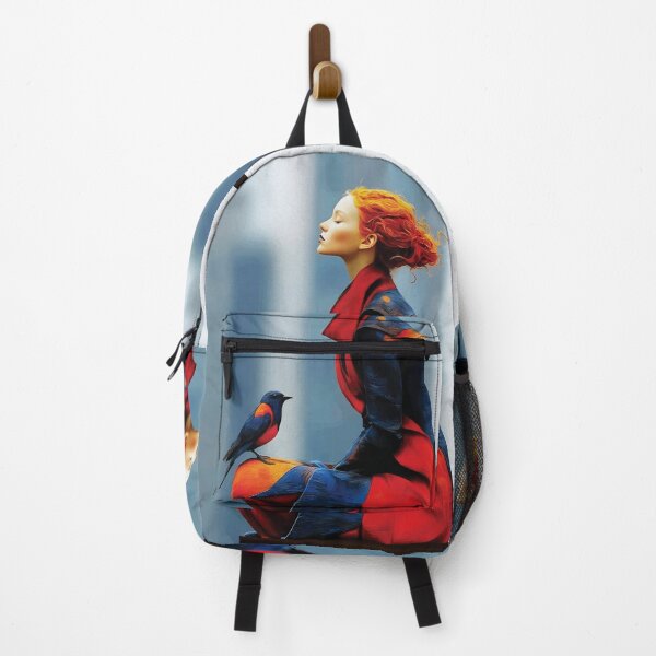 Item preview, Woman With Bird By Window Art designed and sold by RamyGallery.