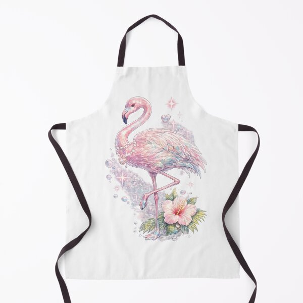 Item preview, Iridescent Pink Flamingo Hibiscus Y2K Tropical Glitter Aesthetic designed and sold by y2ktropical.