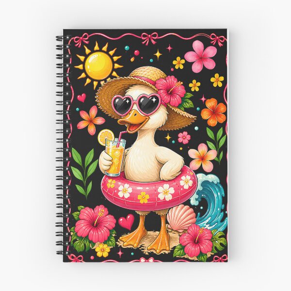 Item preview, Floral Duck Tropical Vacation Float Florid Beach Summer designed and sold by Littermin.