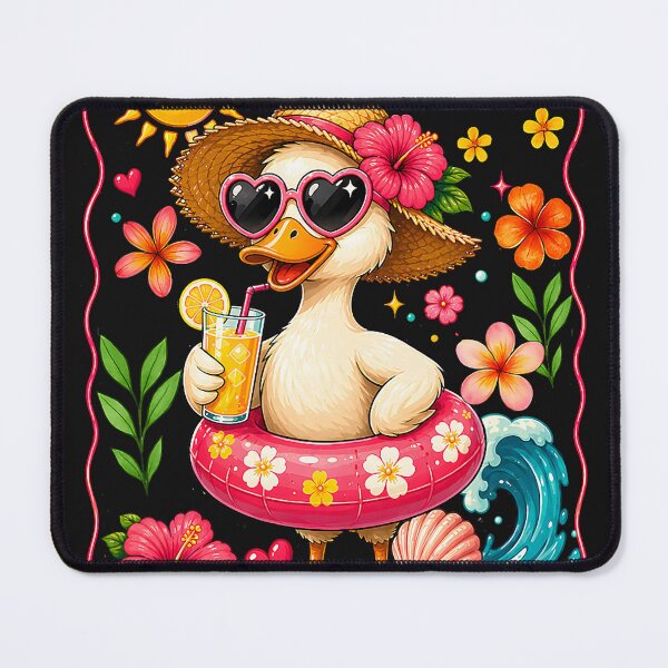 Item preview, Floral Duck Tropical Vacation Float Florid Beach Summer designed and sold by Littermin.