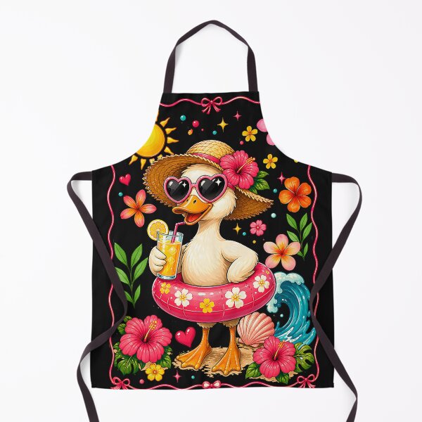 Item preview, Floral Duck Tropical Vacation Float Florid Beach Summer designed and sold by Littermin.