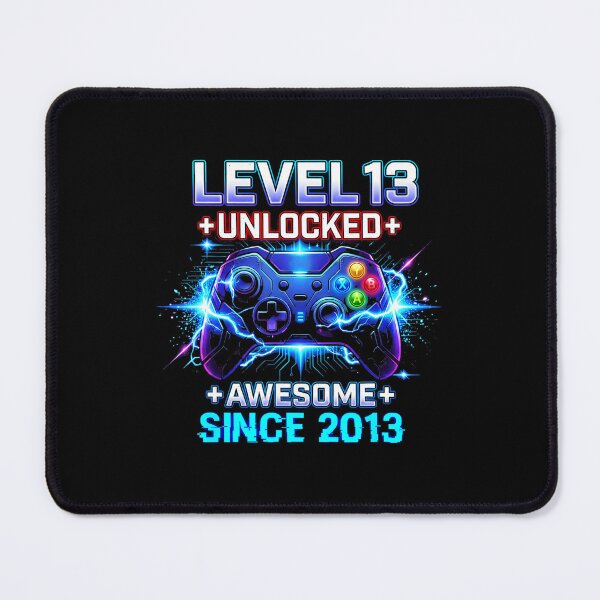 Item preview, Level 13 Unlocked Gamer Birthday Awesome Since 2013 Neon Controller designed and sold by FGTV2021.