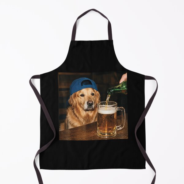 Item preview, Golden Retriever Drinking Beer Funny Dog Meme designed and sold by Vonravenn.