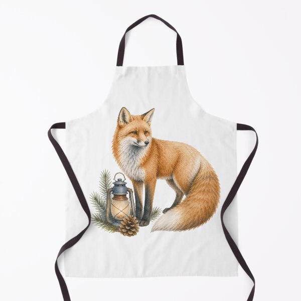 Item preview, Watercolor Fox Lantern Woodland Art designed and sold by Wild Whimsy Studio.