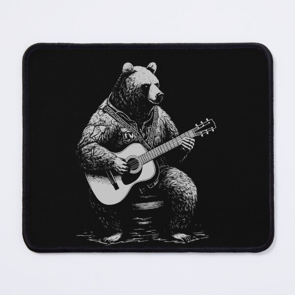 Item preview, Funny Bear Guitarist Acoustic Guitar Mom Dad Kids designed and sold by rafaeltto.