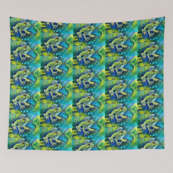 Item preview, Blue Green Tree Frog designed and sold by Iceskater65.