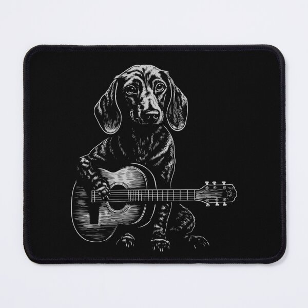 Item preview, Funny Dachshund Guitarist Acoustic Guitar Mom Dad Kids designed and sold by rafaeltto.