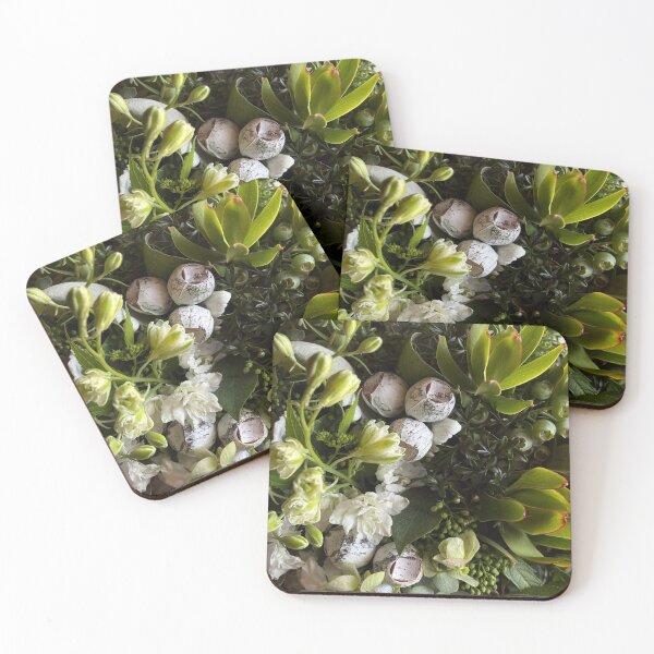 Item preview, Elegant White and Green Botanical Arrangement designed and sold by PapoBotanica.