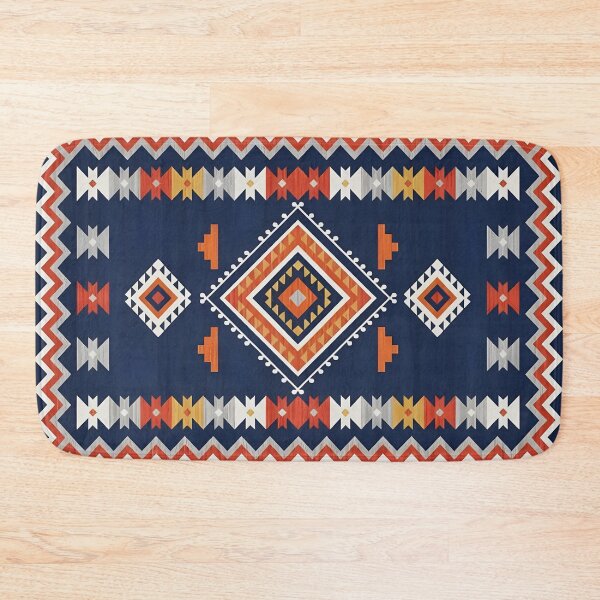 Item preview, Bold Southwestern Indigo Geometric Illustration designed and sold by arteresting-art.