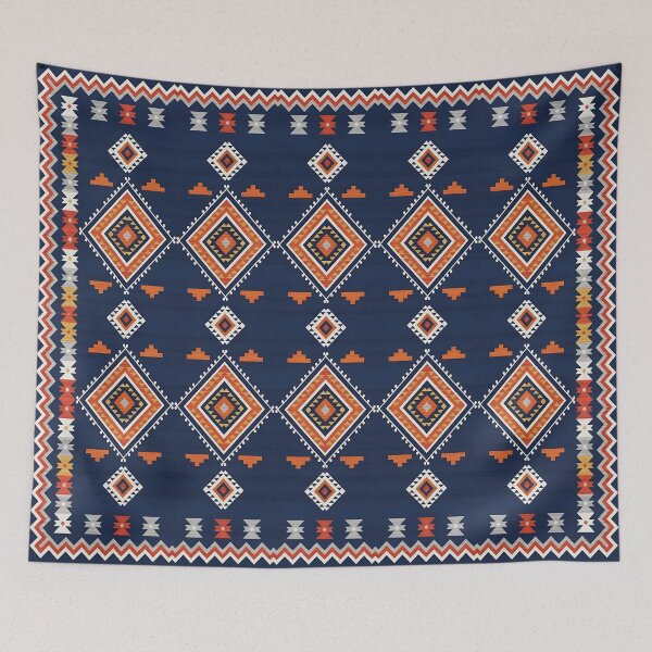 Item preview, Bold Southwestern Indigo Geometric Illustration designed and sold by arteresting-art.