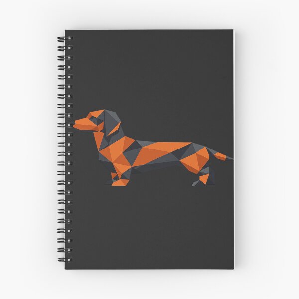 Aperçu de l'œuvre Art minimaliste géométrique en origami d'un teckel créée et vendue par tineldesign.