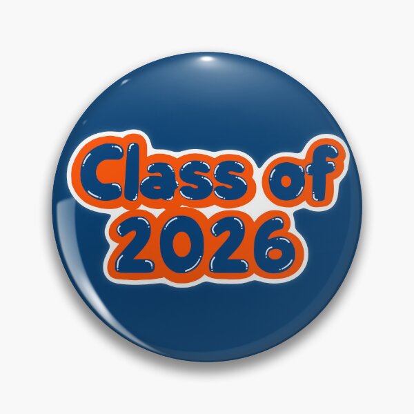 Item preview, Class of 2026 Graduation Navy and Orange designed and sold by Goldbloom Designs.