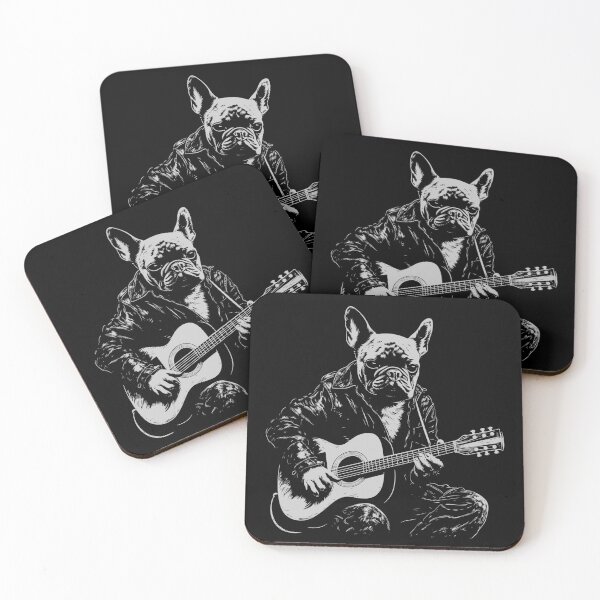 Item preview, Funny French Bulldog Guitarist Acoustic Guitar Mom Dad Kids designed and sold by rafaeltto.