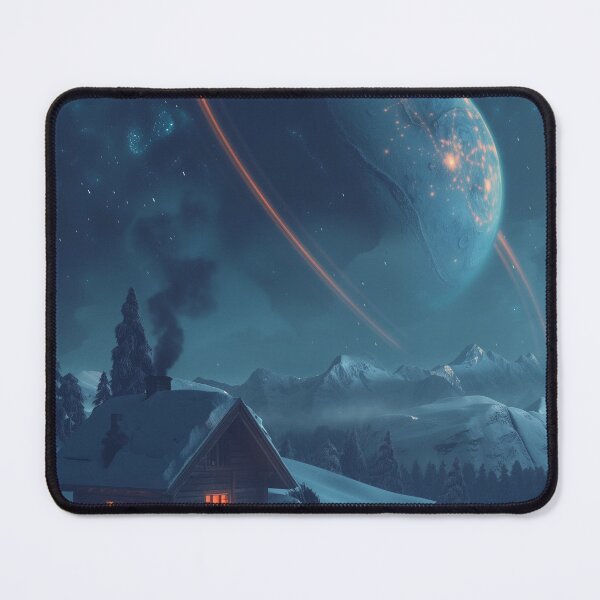 Item preview, Cosmic Winter Cabin Night designed and sold by QuantumDrift.