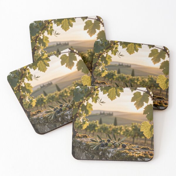 Item preview, Golden Sunset in the Vineyard designed and sold by funny things random.