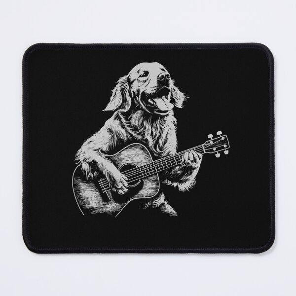 Item preview, Funny Golden Retriever Guitarist Acoustic Guitar Mom Dad Kids designed and sold by rafaeltto.