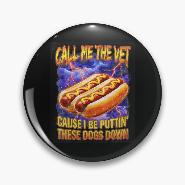 Item preview, Funny Hot Dog Meme With Retro Lightning Cartoon Style designed and sold by Masonixem.