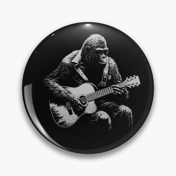 Item preview, Funny Gorilla Guitarist Acoustic Guitar Mom Dad Kids designed and sold by rafaeltto.