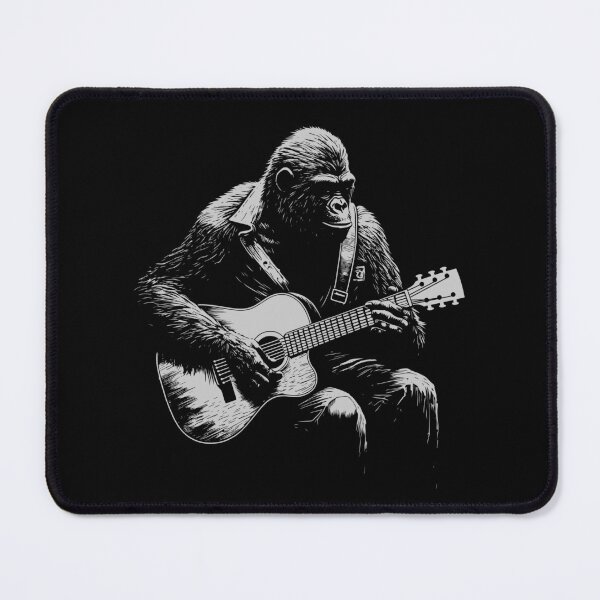 Item preview, Funny Gorilla Guitarist Acoustic Guitar Mom Dad Kids designed and sold by rafaeltto.