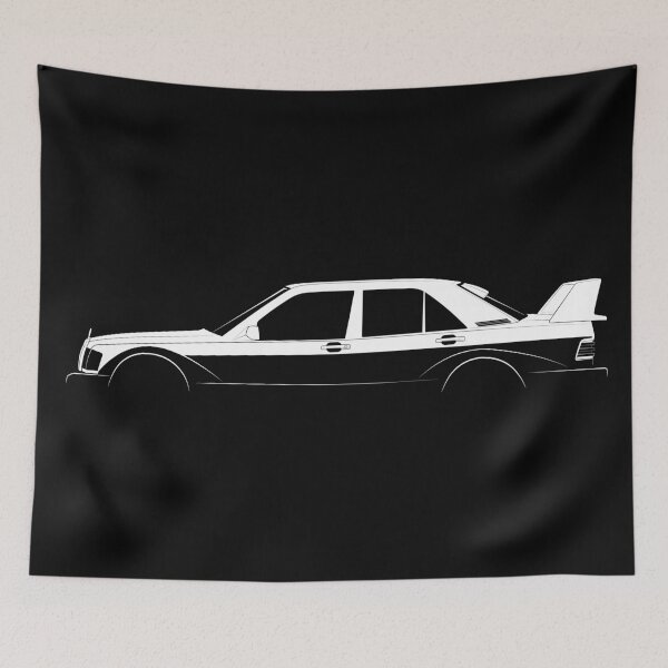 Item preview, 190 E 2.5-16 Evolution II (W201) (White) designed and sold by Car Silhouettes.