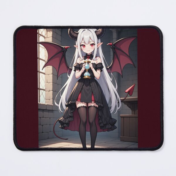 Item preview, Cute demon girl and hourglass designed and sold by ArtsJulian.