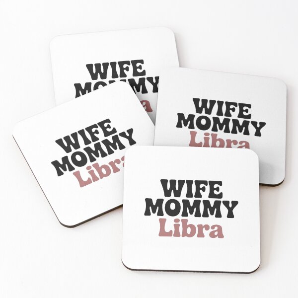 Item preview, Retro Wife Mommy Libra Zodiac Typography Design designed and sold by Cool-cat-art.