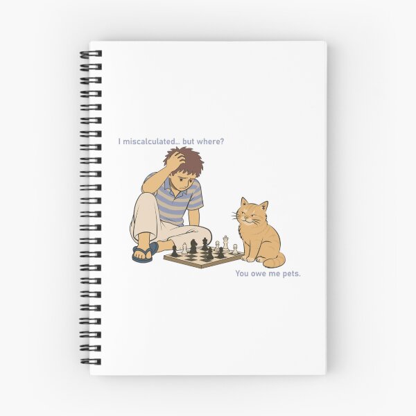 Item preview, Chess Cat Meme You Owe Me Pets Funny Illustration designed and sold by CoolDanaDesign.