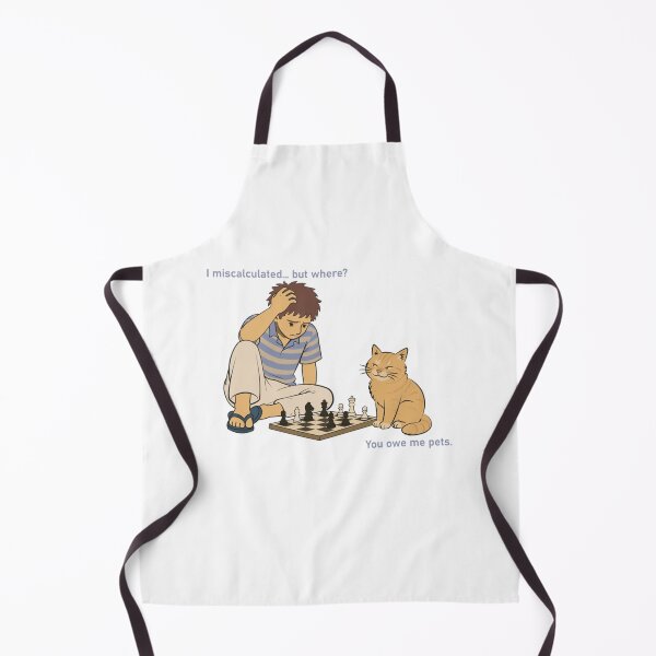 Item preview, Chess Cat Meme You Owe Me Pets Funny Illustration designed and sold by CoolDanaDesign.