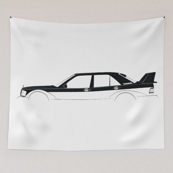 Item preview, 190 E 2.5-16 Evolution II (W201) (Black) designed and sold by Car Silhouettes.